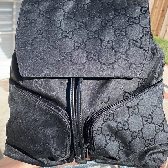 GUCCI NWOT Monogram Drawstring Backpack - Picture 2 of 12